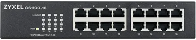 Imagen del producto de Zyxel GS1100-16 v3 Switch 16xGbE no gest Desk/Rack