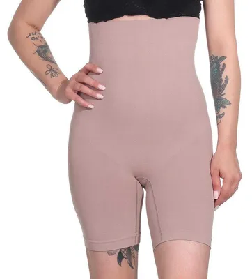 Produktbild von Damen Bauch-Weg-Effekt Formt Sofort Body Shaper Nahtlos Hohe Taille; Braun/L/XL