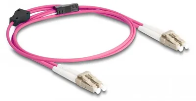Immagine prodotto di Delock - Cavo di rete - Da LC multimodale (M) a LC multimodale (M) - 1 m - 3 mm - Fibra ottica - Duplex - 50/125 micrometrico -