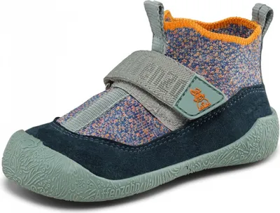 Produktbild von Affenzahn Knit Toddly Hase Klettschuh Grün in Gr. 21