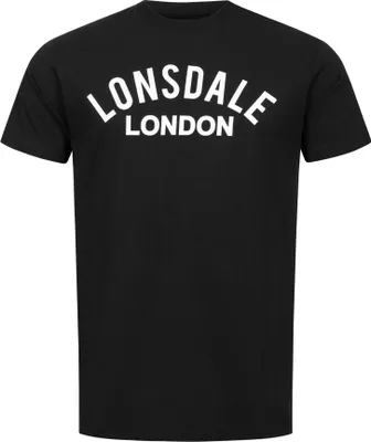 Image de T-shirt hommes coupe régulière BRADFIELD Noir L Lonsdale