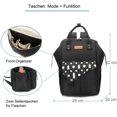 Produktbild von Rucksack Schultasche mit Laptopfach Anti Diebstahl Tasche, 15.6 Zoll