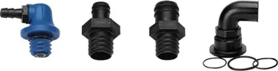Zdjęcie produktu dla Nuova Rade Ercole Sogliola Set Connectors Elbow 90 Black Czarny Jeden rozmiar