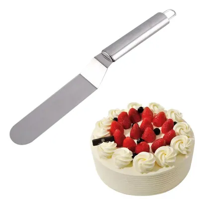 Taartspatel 15 cm, Edelstahl, Winkelpalet, Kuchenglätter, Backzubehör