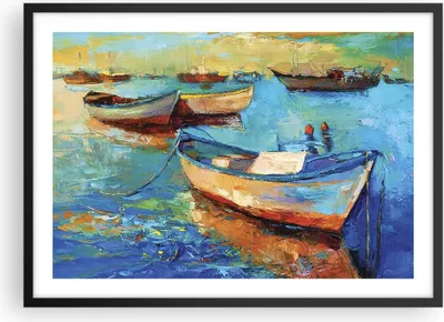 Produktbild von Gerahmtes Poster - Schwarzer Rahmen - £ódŸ Hafen Bunt - 70x50 cm - Wand Bild - Wanddeko - Wandbilder - Kunstposter - Wandposter - Bilderrahmen - Bilder - Kunstdruck - Wandbild - P2BAA70x50-4160
