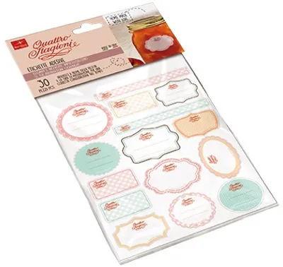 Productafbeelding van Bormioli Sticker Quattro Stagioni - 30 stuks