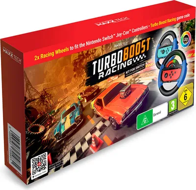 Produktbild von Maxx Tech MXT-TBRW, Steuerrad, Nintendo Switch, Analog, Schwarz, Blau, Rot, Aktivität, 309 mm