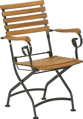 Produktbild von Dehner Klappsessel Tegernsee, ca. 88 x 57 x 56 cm, FSC® Akazienholz/Stahl, natur/schwarz