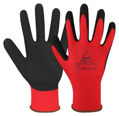 Produktbild von Hase Superflex Foam Montagehandschuh aus Polyester Größe 9 10 Stk