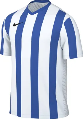 Imagen del producto de Camiseta de fútbol Nike Dri-FIT Division V con rayas, para hombre, color blanco/azul real/