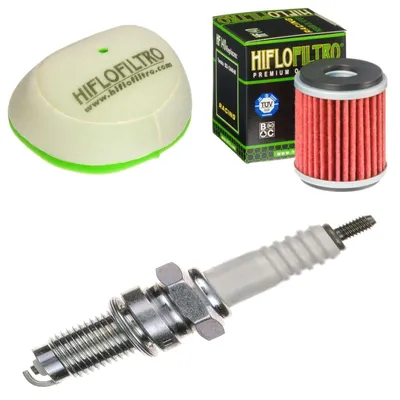 Zdjęcie produktu dla Zestaw serwisowy do Yamaha WR 250 F 2009–2014: filtr powietrza, filtr oleju, świeca zapłonowa marki pamoto – nowy