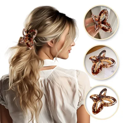 Immagine prodotto di Fermaglio elastico per capelli con papillon di perle XL SP237BR