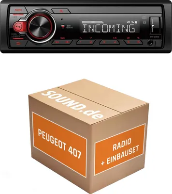 Produktbild von Autoradio Einbaupaket Pioneer MVH330DAB passend für Renault 407 + PDC | Bluetooth Telefonieren