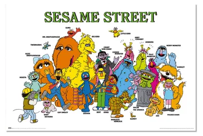 Productafbeelding van Sesamstrasse - Charactere - Poster 61x91,5 cm
