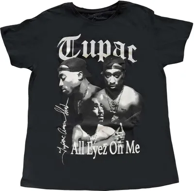 Produktbild von Tupac Shakur - "All Eyez On Me" T-Shirt für Damen RO4982 (40 DE) (Schwarz)