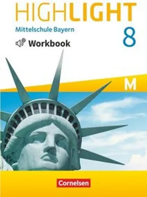 Obrázek produktu pro Highlight 8. Jahrgangsstufe - Mittelschule Bayern - Workbook mit Audios online