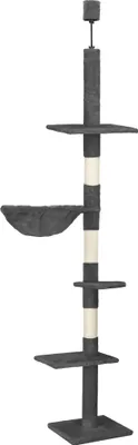 Produktbild von Springos® Kratzbaum Katzenkratzer Liegemulde deckenhoch höhenverstellbar 240 cm - 265 cm
