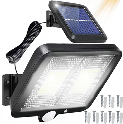 Produktbild von Solarlampen für Außen mit Bewegungsmelder 98 LED Solarleuchten Strahler Außen 120° IP44 Wasserdichte Superhelle Solar Wandleuchte Aussenleuchte Retoo