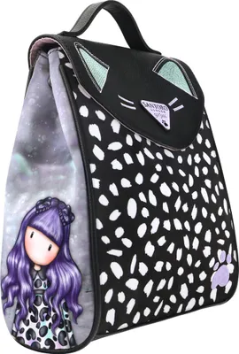 Produktbild von Lässiger Rucksack Gorjuss Smitten kitten Schwarz Weiß (23 x 11 x 27 cm)
