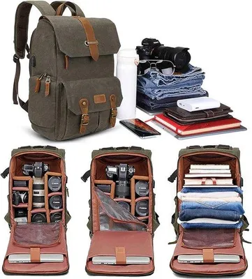 Produktbild von Famanu Kamerarucksack wasserdicht - 15,6 Zoll Khaki