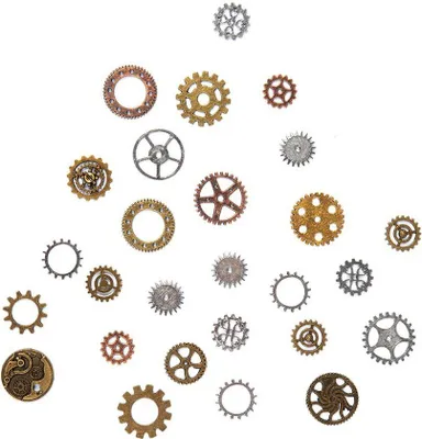 Produktbild von 25 Steampunk Deko Zahnräder