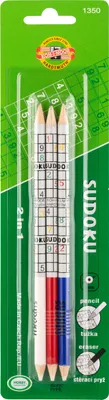 Immagine prodotto di Matita di grafite Koh-i-noor con gomma 3/B 3pcs motivo sudoku