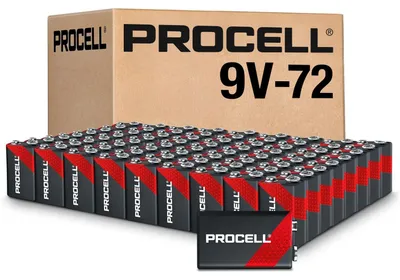 Zdjęcie produktu dla PROCELL Konstante, baterie alkaliczne 9 V o długiej żywotności (opakowanie 72 sztuki), 5 lat trwałości