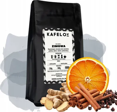 Produktbild von KAFELOV | Aromakaffee WINTER - 250g - Frisch geröstet - Mit Zimt und Orange - Winterliche Genussmomente
