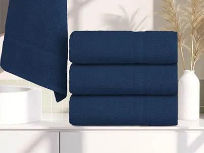 Produktbild von Handtuch CLARYSSE ELEGANCE 60x110 cm dunkelblau, 100% Baumwolle