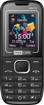 Zdjęcie produktu dla MaxCom MM135, Klasyczny, Dual SIM, 4,5 cm (1.77"), 0,08 MP, 600 mAh, Czarny, Niebieski
