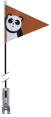 Produktbild von Wimpel Kinderfahrrad Wimpelstange Sicherheitswimpel Pex Kids Panda braun