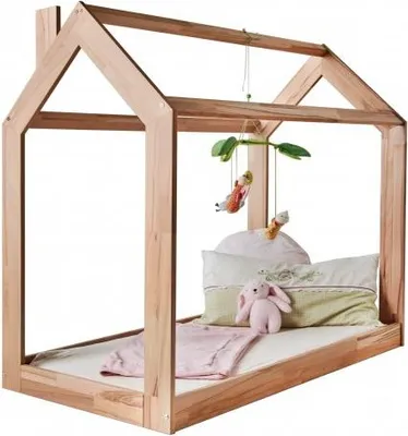 Produktbild von Kinderbett Spielbett Kuschelbett Kernbuche 70x140 - (4188)