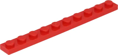 Produktbild von Lego® 1x10 Platten 4477 - 1 Stück Rot