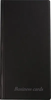 Produktbild von Visitenkartenhalter 120 x 240 mm / 96 Visitenkarten / Biurfol Schwarz WI-02
