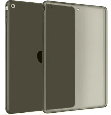 Produktbild von Hülle Kompatibel mit Apple iPad Air 1 - Transparent Silikon Cover Case Schutzhülle in Schwarz