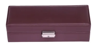 Produktbild von Sacher Schmuckschatulle Cadeluxe Uhrenbox für 5 Uhren Bordeaux weinrot