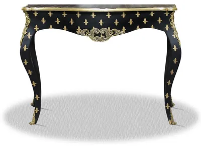 Produktbild von Casa Padrino Barock Konsole Schwarz Gold 100 x 40 x H. 85 cm - Barock Konsolentisch