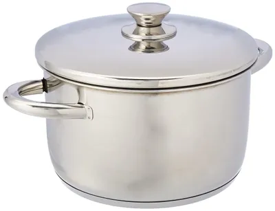 Vitrocor-Topf 24 cm, 6,5 L, Edelstahl, mit Deckel, ofenfest
