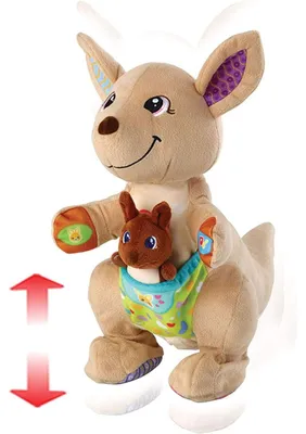 Produktbild von V-Tech 80-522664 - Hüpf mit mir Känguru, interaktives Plüsch-Spielzeug