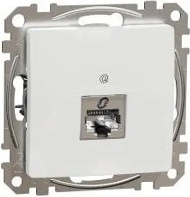 Obrázok produktu pre Počítačová zásuvka rJ45 Cat.6 STp biela IP20 SDD111461S Sedna Design Schneider Electric