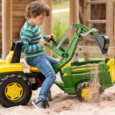 Produktbild von rolly toys Heckbagger John Deere , Maße: 40x23x78 cm; 40 935 8