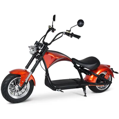 Produktbild von E-Motorroller M1P-orange 60V 2000W Motor 30AH 45km/h Bis zu 100km 45 km/h, 100 km Reichweite, scheibenbremsen, StoBdämpfer vorne und hinten