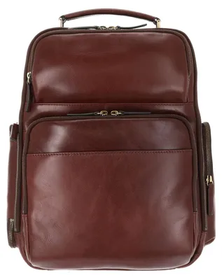 Productafbeelding van LEONHARD HEYDEN Leer laptop rugzak rugzak met laptopvak Cambridge Business Rucksack 5275 Rotbraun donkerbruin