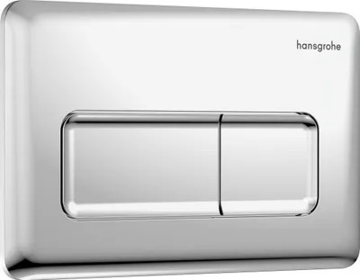 Immagine prodotto di hansgrohe iFrame Original Q Plaques de déclenchement pour chasse d'eau à 2 quantités, 66001000, 66001000