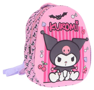 Image de Sac à dos Kuromi en 3D - forme de cœur