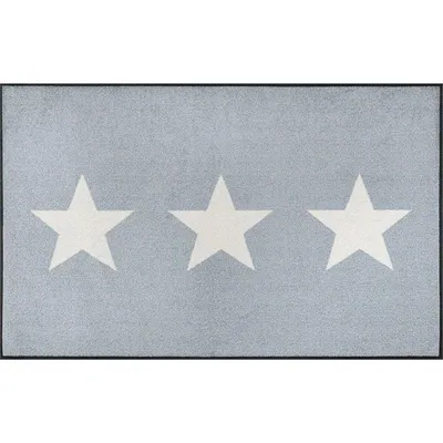 Image de Tapis de sol lavable étoiles gris Wash+Dry Tapis de sol différentes tailles, choix de taille:75 x 120 cm