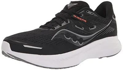 Image de SAUCONY GUIDE 16, chaussure de course, noire/blanche, taille 45