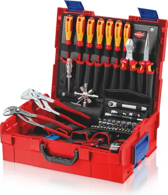 Produktbild von KNIPEX L-BOXX 00 21 19 LB S Sanitär Werkzeugkoffer bestückt 52teilig