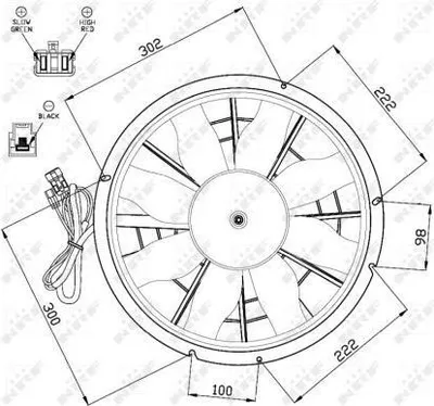 Produktbild von NRF 506991 Kühler Wasserkühler Motorkühler