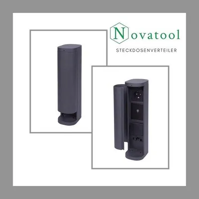 Productafbeelding van Draadloze Tuincontactdoos Met Smart Wifi-App - 2-Voudig, IP44, Rond Voor Buiten